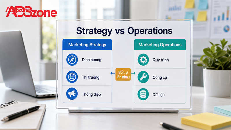 Phân biệt Marketing Operations và Marketing Chiến lược (Marketing Strategy)