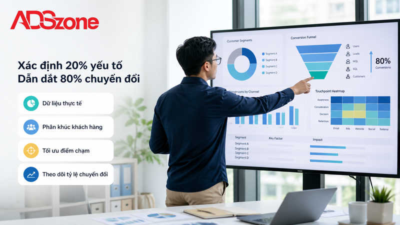 Phương pháp xác định 20% yếu tố mang lại 80% chuyển đổi