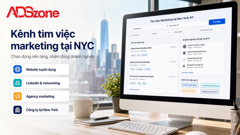 Top công ty và kênh tìm việc làm marketing uy tín tại NYC