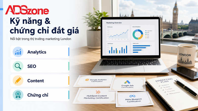 Top kỹ năng và chứng chỉ đắt giá được doanh nghiệp London tìm kiếm