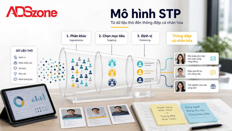 Ứng dụng mô hình STP để giải quyết sự khác biệt của khách hàng