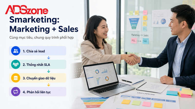 Mối quan hệ Smarketing: Quy trình phối hợp giữa Marketing và Sales
