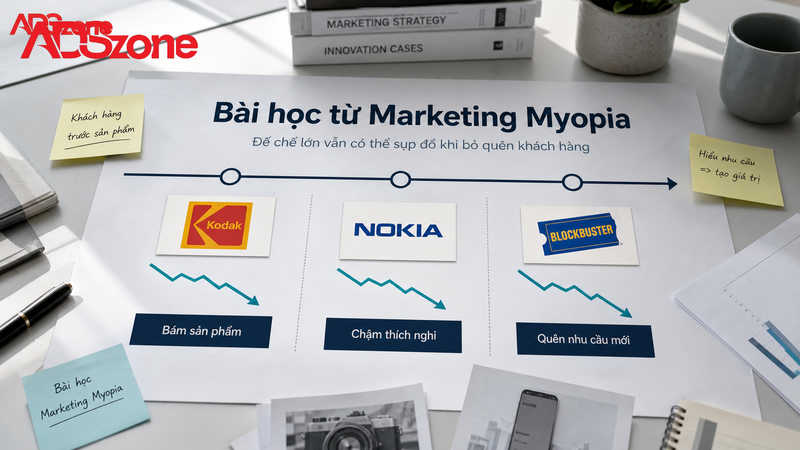 Bài học đắt giá từ các ví dụ thực tế về Marketing Myopia