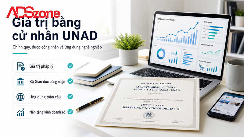 Bằng cử nhân Marketing y Negocios Digitales UNAD có giá trị không?