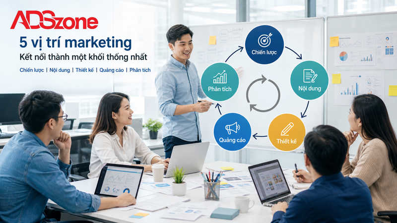 Bí quyết phối hợp 5 vị trí marketing để đạt hiệu quả tối đa
