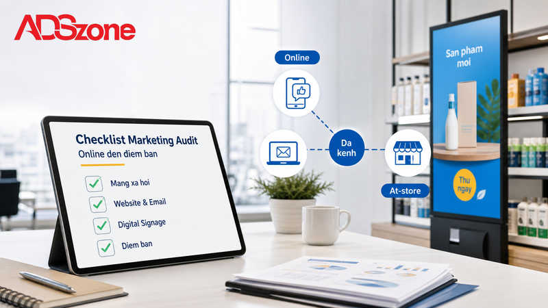 Bộ Checklist Marketing Audit đa kênh từ Online đến điểm bán (At-store)
