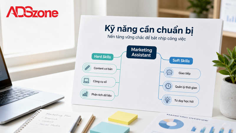 Bộ kỹ năng Marketing Assistant cần chuẩn bị để ứng tuyển