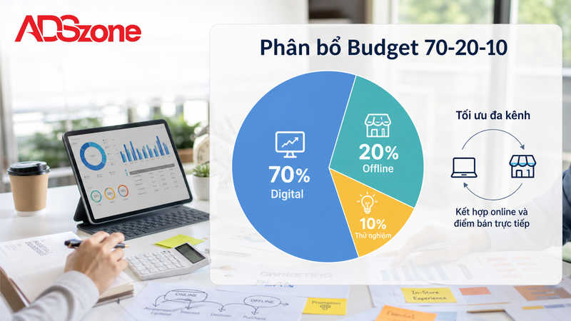 Cách phân bổ Marketing Budget hiệu quả giữa Online và Offline