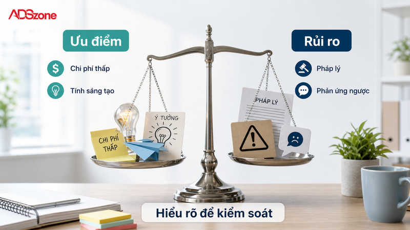 Đánh giá ưu và nhược điểm của chiến lược marketing du kích