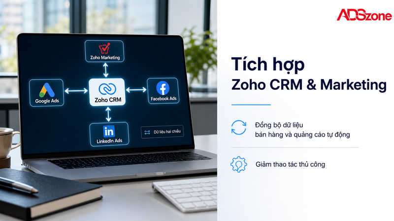 Hướng dẫn tích hợp Zoho CRM và các kênh tiếp thị kỹ thuật số