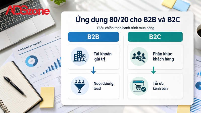 Hướng dẫn ứng dụng Marketing 80 20 Rule cho chiến dịch B2B và B2C