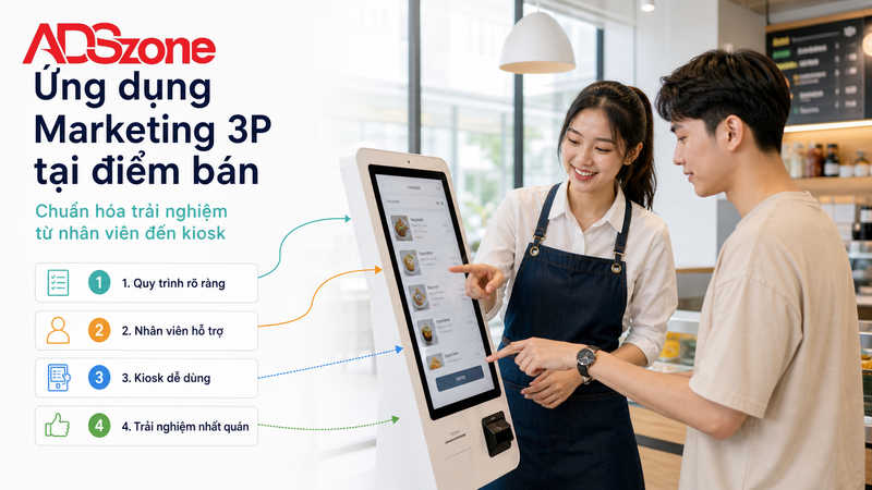 Hướng dẫn ứng dụng mô hình Marketing 3P nâng cao trải nghiệm tại điểm bán