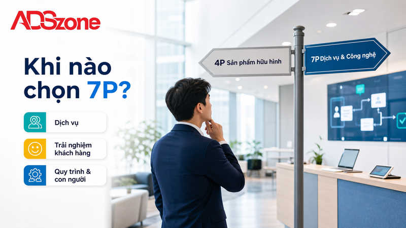 Khi nào nên dùng 7P marketing thay vì mô hình 4P truyền thống?
