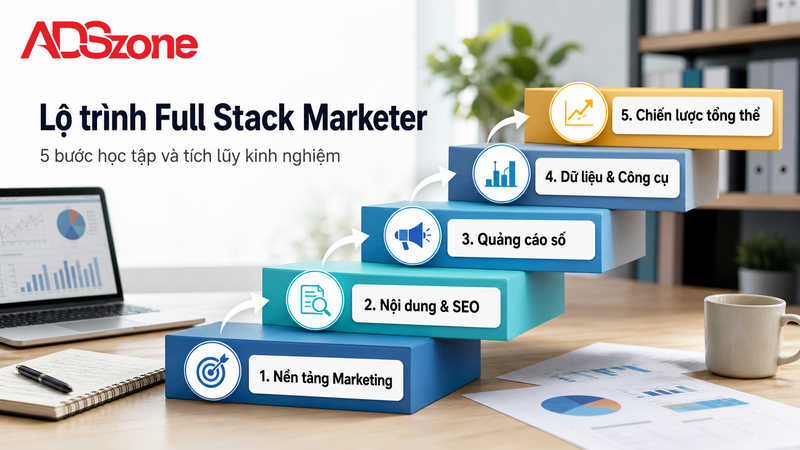 Lộ trình 5 bước để trở thành Full Stack Marketer chuyên nghiệp