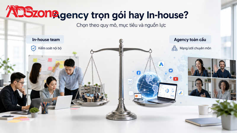 Nên Thuê Marketing Agency Trọn Gói Hay Phát Triển Đội Ngũ In-House?