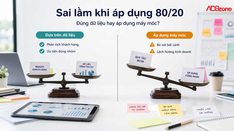 Những sai lầm cần tránh khi triển khai chiến lược Marketing 80/20