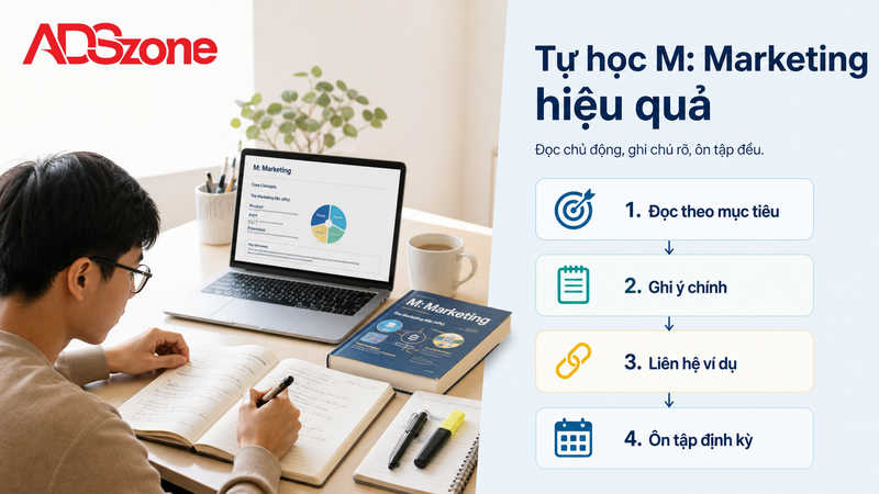 Phương pháp tự học hiệu quả với tài liệu M: Marketing