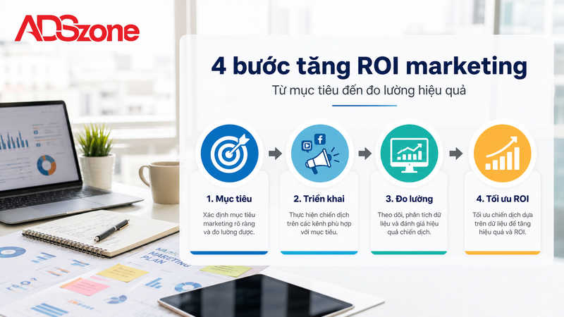 Quy trình 4 bước triển khai và đo lường ROI của chiến dịch marketing