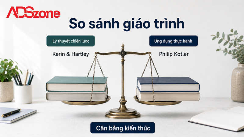 So sánh Kerin & Hartley 16th Edition với giáo trình Marketing Philip Kotler