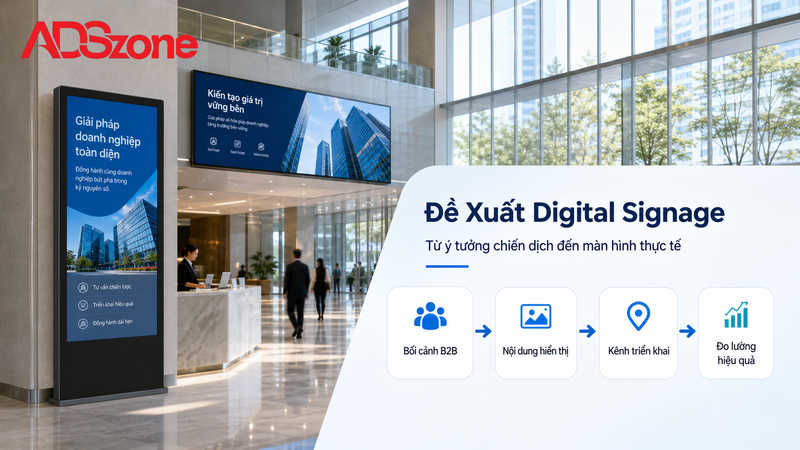 Ứng Dụng Đề Xuất Chiến Dịch Digital Signage Trong Marketing Proposal