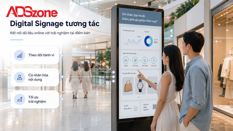 Ứng dụng Digital Signage và màn hình tương tác trong Marketing Watch
