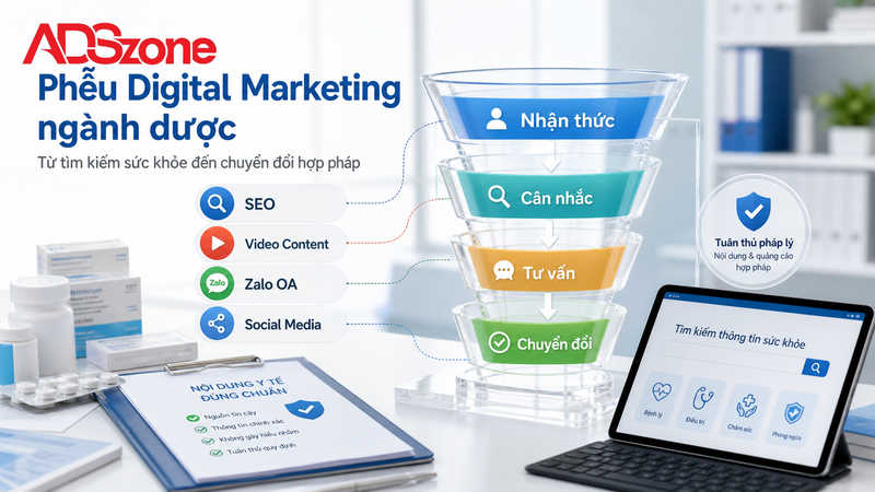 Xây dựng chiến lược Digital Marketing ngành dược tối ưu Conversion