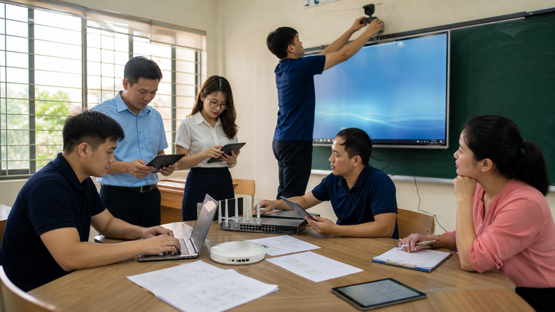 Quy trình 7 bước triển khai giải pháp giáo dục thông minh toàn diện