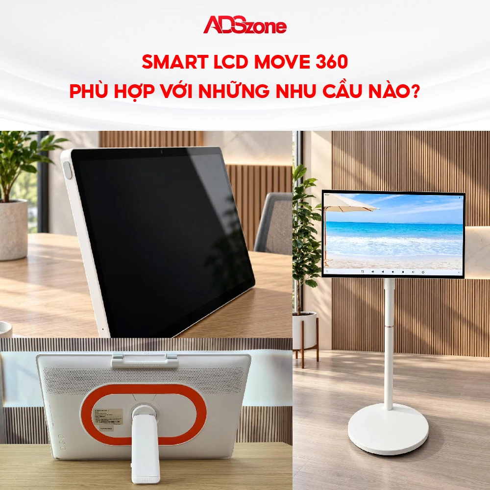 Màn hình Cảm Ứng Di Động Phù Hợp Với Nhiều Vị Trí