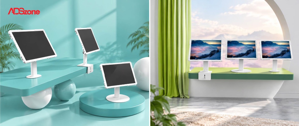 Giá đỡ Tablet để bàn cố định DF03 tại không gian trưng bày