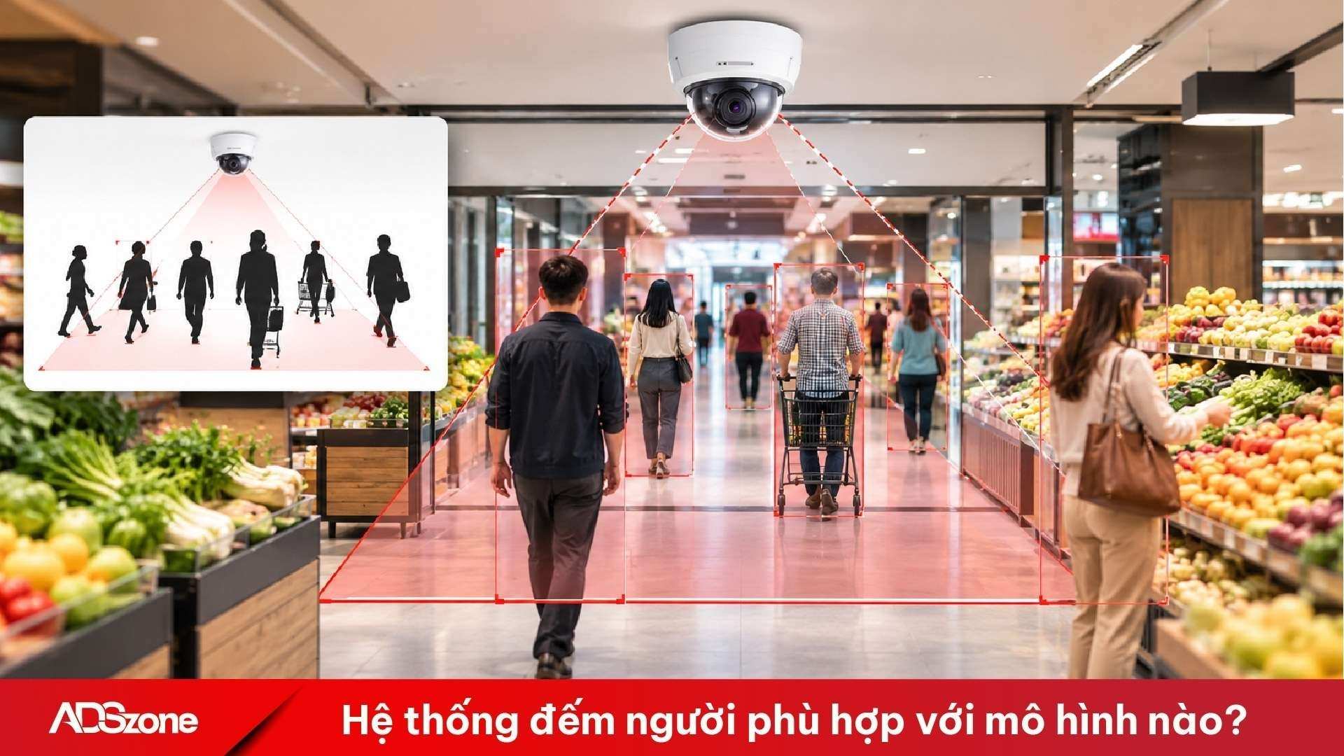 Hệ thống đếm người phù hợp với nhiều mô hình kinh doanh cần theo dõi lưu lượng khách và tối ưu vận hành