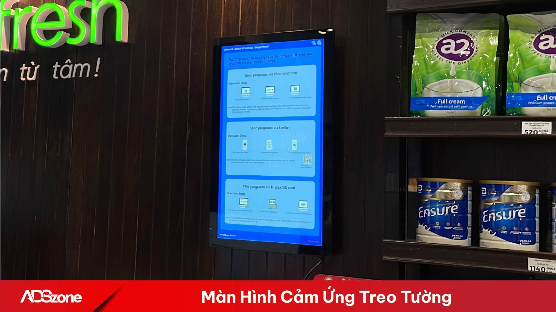 Màn hình cảm ứng lắp cố định trên tường, tối ưu cho mọi không gian 