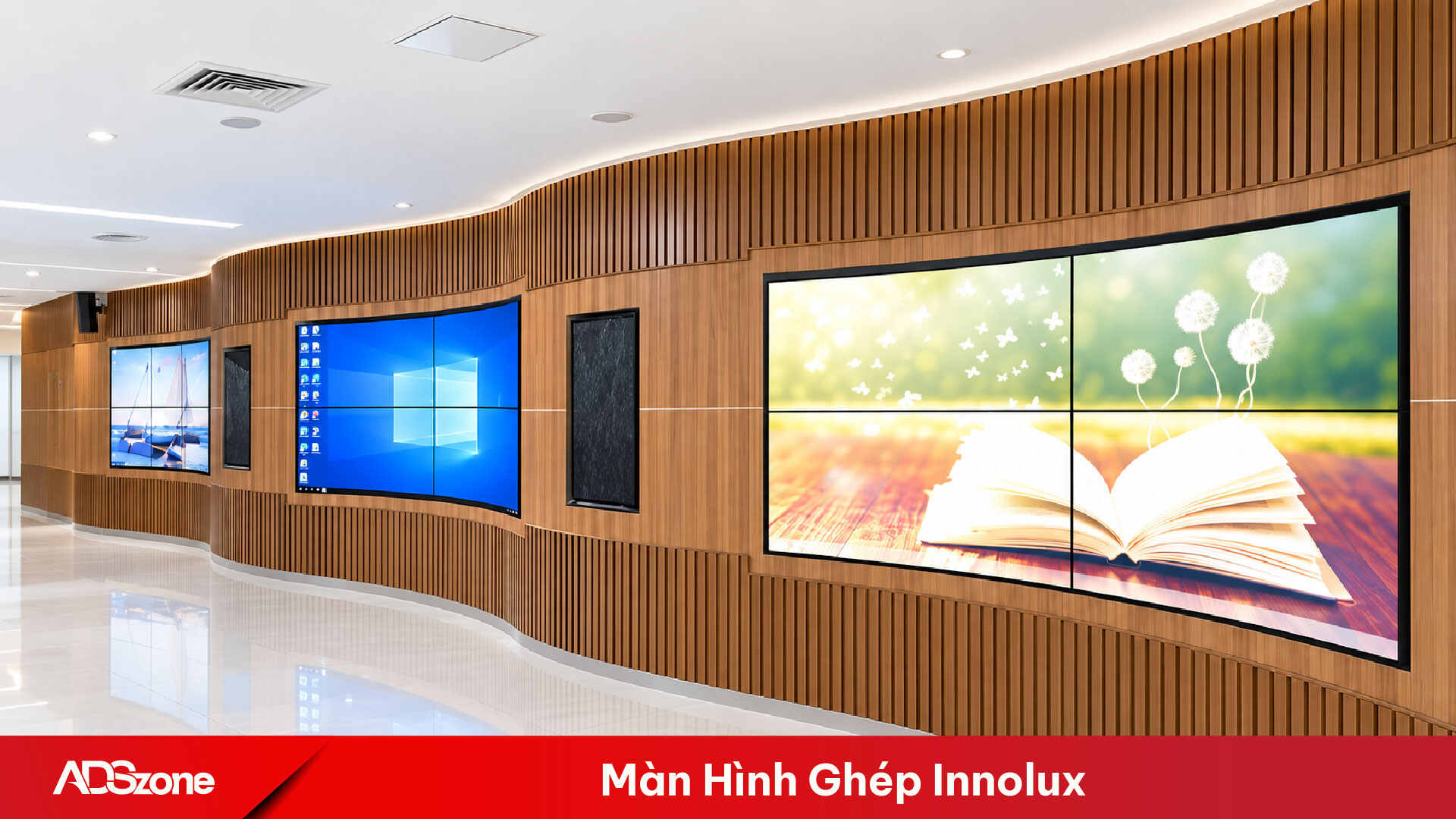 Màn hình ghép Innolux lựa chọn theo kích thước, độ sáng, độ phân giải phù hợp với hệ thống hiển thị