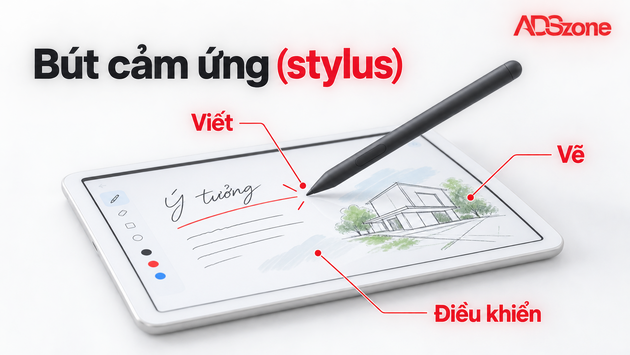 Bút cảm ứng là dụng cụ dạng bút dùng để viết, vẽ, ghi chú và thao tác trên màn hình cảm ứng
