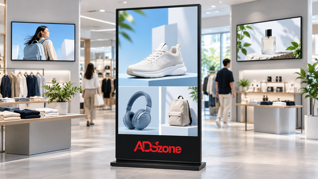 Digital Signage là hệ thống sử dụng màn hình điện tử để trình chiếu nhiều nội dung