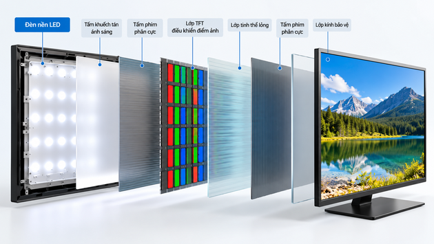 Cấu tạo cơ bản của màn hình LCD