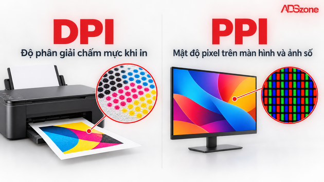 DPI và PPI khác nhau như thế nào? (Trả lời nhanh)