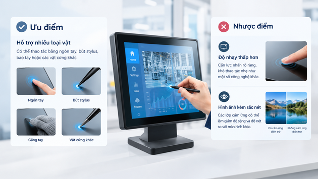 Ưu và nhược điểm của cảm ứng điện trở