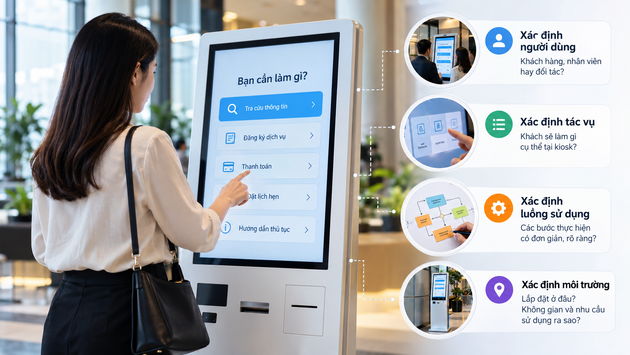Những yếu tố cần xác định trước khi triển khai Kiosk cảm ứng cho Doanh nghiệp