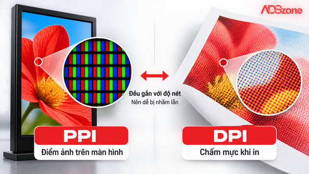 Vì sao DPI và PPI thường bị nhầm lẫn?